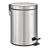 Ведро-контейнер для мусора (урна) с педалью LAIMA Classic, 12 л, зеркальное, нержавеющая сталь, со съемным внутренним ведром в Южно-Сахалинске