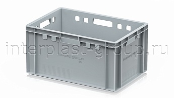 Ящик для мяса и колбасных изделий Е-3 серый в Южно-Сахалинске Ящик для мяса и колбасных изделий Е-3 серый в Южно-Сахалинске