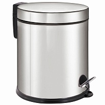 Ведро-контейнер для мусора урна с педалью LAIMA Classic Plus, 5 л, зеркальное в Южно-Сахалинске