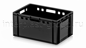 Ящик для мяса и колбасных изделий Е-3 черный в Южно-Сахалинске Ящик для мяса и колбасных изделий Е-3 черный в Южно-Сахалинске