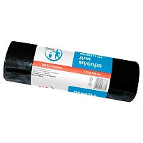 Мешки для мусора 240 л, черные, в рулоне 10 шт., ПВД 30 мкм, 1400х1120 мм, PACLAN Professional, 606336 в Южно-Сахалинске