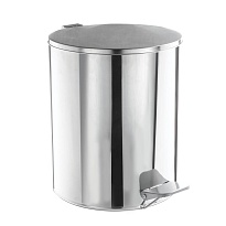 Ведро для мусора с педалью, усиленное, Титан, 15 л, нержавеющая сталь, хром в Южно-Сахалинске