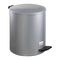 Ведро для мусора с педалью, усиленное, Титан, 15 л, серое, оцинкованная сталь в Южно-Сахалинске Ведро для мусора с педалью, усиленное, Титан, 15 л, серое, оцинкованная сталь в Южно-Сахалинске