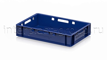 Ящик для мяса и колбасных изделий Е-1 темно-синий в Южно-Сахалинске Ящик для мяса и колбасных изделий Е-1 темно-синий в Южно-Сахалинске