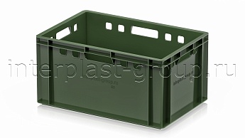 Ящик для мяса и колбасных изделий Е-3 зеленый в Южно-Сахалинске