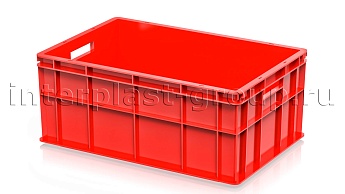 Ящик для молока, мяса, овощей и фруктов сплошной красный в Южно-Сахалинске