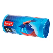 Мешки для мусора 35 л, с ушками, синие, в рулоне 30 шт., ПНД, 10,5 мкм, 640х500 мм, PACLAN Multitop, 600819 в Южно-Сахалинске Мешки для мусора 35 л, с ушками, синие, в рулоне 30 шт., ПНД, 10,5 мкм, 640х500 мм, PACLAN Multitop, 600819 в Южно-Сахалинске