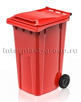 Контейнер для мусора 240 л красный облегченный 240 красный в Южно-Сахалинске Контейнер для мусора 240 л красный облегченный 240 красный в Южно-Сахалинске