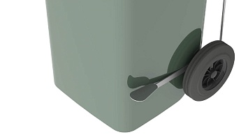 Педаль для мусорного контейнера 120 л.  серый в Южно-Сахалинске