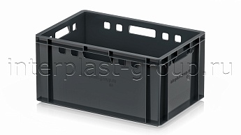 Ящик для мяса и колбасных изделий Е-3 темно-серый в Южно-Сахалинске