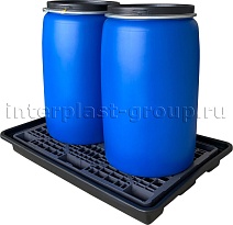 Поддон пластиковый для двух бочек в Южно-Сахалинске Поддон пластиковый для двух бочек в Южно-Сахалинске