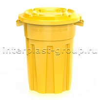 Мусорный бак универсальный 80 л желтый 80 желтый в Южно-Сахалинске Мусорный бак универсальный 80 л желтый 80 желтый в Южно-Сахалинске